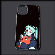 Custodia per telefono compatibile con Cyberpunk-Edgerunners per modelli 16, 15, 14, 13, 12, 11, Mini, Pro, MAX, in colore grigio opaco, antiurto e morbida, compatibile con i modelli 17, 17 Pro e 17 Pro Max