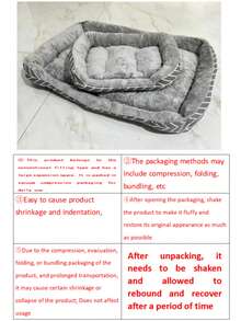 1 szt. Legowisko dla psa, nowe pluszowe legowisko dla misia, golden retrievera, małe/średnie/duże psy, do użytku przez cały rok, odpowiednie dla zwierząt domowych, kotów, legowiska dla kotów, meble dla zwierząt, legowiska dla zwierząt, artykuły dla zwierząt, do wewnątrz, na zewnątrz, wystrój domu, legowisko i podkładka dla zwierząt