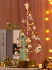 1 Artificial Christmas Tree Light Set, With Stars On The Top And Powered By Batteries (Battery Not Included) - Suitable For Holiday Room Decoration, Birthday Parties And Gift Giving, Christmas Decorations Christmas Decoration XMAS Decor Christmas Tree Gift Decor Thanksgiving Wedding Home Decor Home Decor Fall Decor Autumn Decor Birthday Decorations For Gifts Party Supplies Indoor Outdoor Garden Holiday Festival Decor Halloween Decor Wall Decor Halloween Ornaments