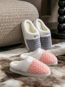 نعال منزلية للنساء، نعال وردية فاخرة من الفرو، ذات منصة وبطانة دافئة للشتاء، تصميم مفتوح سهل الارتداء والخلع، أحذية كاجوال مريحة، مناسبة للصالة والغرفة والحمام، نعال منزلية فاخرة للنساء