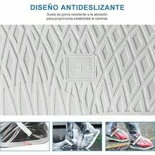 Protector de Zapatos Impermeable Cubiertas de Zapatos a Prueba de Agua Lluvia Nieve Cubrebotas con Cremalleras Resistentes y Tacones Reflectantes para Hombre o Mujer -Exteriores Bicicleta Motocicleta Cubrebotas Viaje Antideslizante Reutilizable Botas Cubierta - Transparente - Ver 5