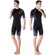 Men's Wetsuits 1.5/3mm Premium Neoprene Back Zip Shorty Dive Skin For SpearfishingSnorkeling Surfing Canoeing Scuba Diving Suits