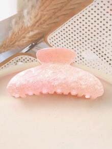 1pc Medium 8.8cm/3.46in Candy Color Hair Clip, High Quality Elegant Hair Claw Hair Accessory, Suitable For Daily, Casual, Outfit Matching Winter Hair Clutch Elegant Claw Clips