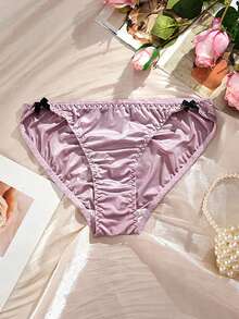 4件套可爱蝴蝶无缝中腰女士内裤，适合运动、瑜伽和日常穿着 - 彩色 - 查看 4