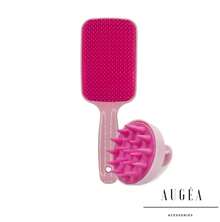 TRIO Brush Kit: Flex Racket, Magic Brush And Silicone Hair Massager Brush - Pink - View 2