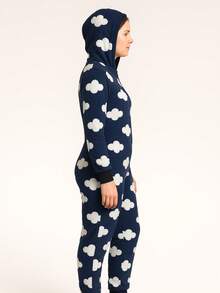 Women Rompers - Navy Blue - View 3