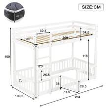 Kids Bedding Accessories - White + Solid Wood + 90cm*200cm - View 5