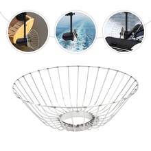 Trolling Motor Propeller Protector Anti-Winding Anti Aquatic Plants Boat Thrust Protective Stainless Steel Net - Silver - View 3