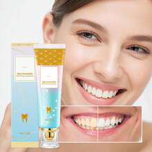 Pasta de dientes blanqueadora con niacinamida, agente blanqueador de encías y dientes, probióticos que eliminan el mal aliento y mantienen la boca fresca, la niacinamida repara y protege los dientes, restaura el blanco natural de los dientes, refresca el aliento, imprescindible para viajes y familias, 100g
