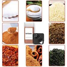 12 Pcs Glass Spice Jars With Airtight Lids And Labels, 4oz Empty Square Containers For Spice Storage With Label - màu đen - Xem 5