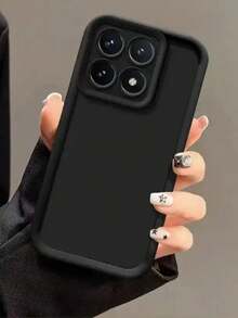 极简黑白硅胶纯色材质，如液体般顺滑，单件装，荣耀专属 | 丝滑质感手机壳 | 兼容荣耀200 Lite/200 Pro/荣耀X8 5G/荣耀X8b/荣耀X7a/荣耀X6a/荣耀X5 | 全方位摄像头保护，防震防刮，安心无忧 | 极简纯色商务手机保护壳，黑/白配色，春季生日礼物 - 黑色 - 查看 4