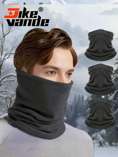 jike vande Winter Neck Warmer Gaiter Windproof Face Mask Cover Cold Weather Scarf For Skiing Fishing Hiking Cycling For Men & Women Dark Gray