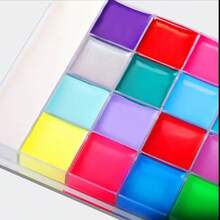 1pc 8/26/20/36 Colors Face Body Paint, Vibrant Pigments, Waterproof & Sweat-Resistant, Suitable For Christmas, Carnival, Halloween, World Cup Cheerleading Decoration