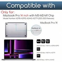 (3 Pack Designed For MacBook Air 13.6 Inch Screen Protector (M4-M3-M2 Chip, 2025-2024-2022 Released), HD Crystal Clear Shield (PET) - Macbook Pro 14 inch A2442 A2779 A2918 A2992 - Xem 3