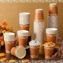 10/20/40pcs 9oz Mexicanos Paper Cups Mexican Birthday Party Tablewares Decoration Mexican Party Cups Terracotta Flower Clay Pottery Disposable Paper Cups BabyShower Party Supplies Birthday Wedding Holiday Party Decorations Christmas Decorations
