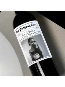 4 Sizes Custom Wine Label Waterproof Label Custom Newspaper Photo Wine Label Black And White Bridesmaid Maid Of Honor Proposal Wine Label Wedding Gift Black And White Photo Capitalized Anniversary Gift Engaged Gift Gift For Him/ Her Graduation Decorations 2025 Graduation Gift Graduate Labels/Stickers - Multicolor - View 5