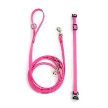 1条牵引绳+1个项圈，四季通用PVC材质防水斜挎宠物牵引绳，高强度免手持牵引绳和项圈套装，易于清洁，适合小型、中型和大型犬。 - 彩色 - 查看 6