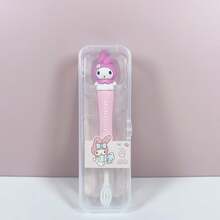 1 Stück Zahnbürste mit weichen Borsten, schadet dem Zahnfleisch nicht, Meiledi Kulomi  Zahnbürste, Zahnbürste mit weichen Borsten, einzeln verpackt, süß, modisch, niedlich. (Zufällige Farbe)