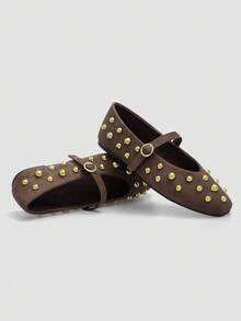 ADAMUMU New Women's High-End Fashion Comfortable Loafers, Lightweight Suitable For Spring, Summer, Autumn And Winter, Fashionable And Comfortable - Mocha Brown - View 3