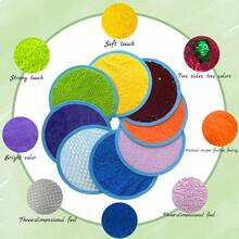 8 Stücke Sensorikkissen Set (runde Form), abriebfest und schmutzabweisend, geeignet für Partys und Veranstaltungen, verschiedene Farboptionen