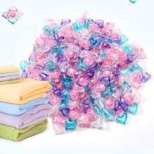 100 粒五合一洗衣粉、液体胶囊 - 持久留香、抗菌、除尘螨、去污、衣物柔顺剂、洗衣液 - 彩色 - 查看 7