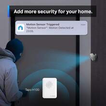TP-Link Tapo Motion Sensor, Requires Hub, Long Battery Life/Sub-1G Low-Power Wireless Protocol, Wide Range Detection, Adjustable Sensitivity, Real-Notification, Action (Tapo T100) - Complemento de sensor de movimiento - Ver 3