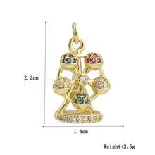 1pc Fashionable Personalized Minimalist High-End Geometric Pendant Couples Keychain, DIY Bracelet Necklace Earrings Jewelry Accessories