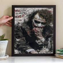 لوحة الجوكر غير المؤطرة - ديكور حديث وجداري لغرفة المعيشة أو النوم أو المكتب أو غرفة الطعام - بدون إطار، ديكور منزلي معاصر - متعدد الألوان - مشاهدة 4