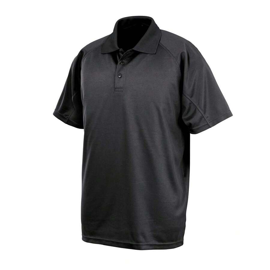 Spiro Unisex Adult Performance AirCool Polo Shirt (Black) - Coffee Brown - View 1