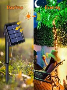 Solar Powered Outdoor String Lights With 8 Modes - 7M/12M/22M Waterproof Fairy Lights With 50/100/200 LEDs For Yard, Garden, Fence, Christmas Tree, Wedding, Birthday, Party Decorations