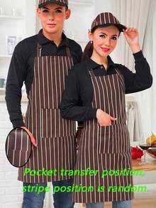 Delantales de cocina de restaurante para uso comercial y doméstico, servicio de alimentación, cafetería, hotel, personal de servicio y chef, diseño unisex