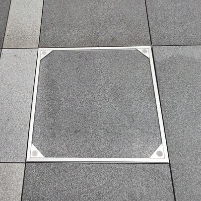 YUNRUX Aluminum Alloy Embedded Manhole Cover, Invisible Inspection Cover For Indoor And Outdoor Use, Manhole Cover