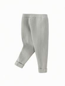 Balabala Young Girls Thermal Lined Leggings 2025, Warm Autumn/Winter Pants For Girls, Versatile - Light Gray - View 2