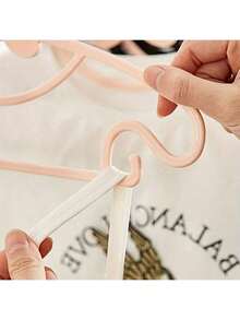 Cuier pentru haine pentru copii, 10 buc/1 buc, fabricat din material PP, suport de uscare a hainelor de acasă, suport pentru haine drăguț, antiderapant și anti-cădere, cuier pentru haine pentru nou-născuți, cuier pentru depozitarea dulapului cu papion, robust și durabil, cu cârlige, cuier multifuncțional pentru haine uscate și umede, două în unu cu fundă, potrivit pentru copii cu vârsta cuprinsă între 0 și 10 ani, cuier și clemă esențiale pentru depozitarea acasă