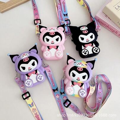 Cartera de silicona con diseño de dibujos animados para niños, bolso cruzado Koolmi lindo, bolso para niña pequeña, mini bolso, bolso para niños, accesorios. Regalo para una fiesta. Costura. Lujoso. Un regalo para una niña. Niña. Decoraciones de fiesta, regalos de cumpleaños, regalos para diferentes fiestas - La opción para regalar a amigos o parejas.