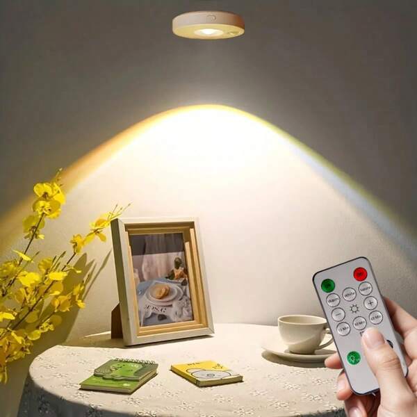 1/3/6 Peças Luzes de Gabinete LED Recarregáveis Magnéticas, Luzes Noturnas de Detecção Corporal Humana LED, Luzes de Parede LED, Luzes Noturnas Recarregáveis por USB, Com Controle Remoto, Ajuste de Três Cores de Luz, Adequado para Cozinha, Guarda-Roupa, Escada, Iluminação Decorativa Ambiente, Decoração de Cozinha, Exibição de Adega, Gabinete (250mAh)