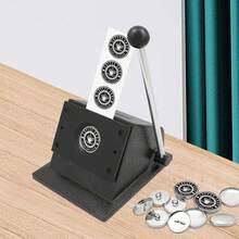 ZhdnBhnos 58mm/37mm DNYSYSJ 57mm Round Punch Die Cutter Paper Badge Special Card Cutting Machine For Making Badges - 37mm - View 3