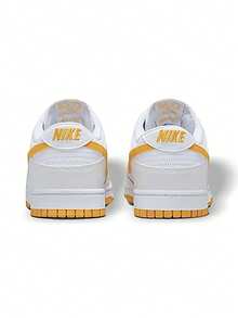 Giày thể thao Nike nam DUNK LOW RETRO thể thao thường ngày nhẹ đệm mềm co giãn thân thiện với da dễ xỏ vào chống trượt đi làm hàng ngày tập thể dục du lịch trắng/vàng DV0831-110 - màu trắng hơi vàng - Xem 5
