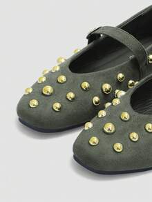 ADAMUMU 新款女士高端时尚舒适乐福鞋，轻便适合春夏秋冬，时尚舒适 - 卡其色 - 查看 2