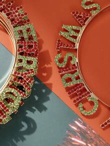 1 buc/3 buc/6 buc bentițe de Crăciun pentru femei, bentiță de Crăciun fericit, coroană cu stras, accesorii de păr pentru petrecere de vacanță, adulți, fete, cerc de păr, bentiță de păr pentru femei, accesorii de păr