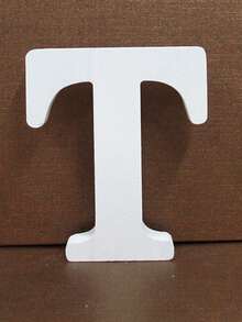 1pc Wooden Decorative Letter Design Home Decor Crafts, Free Combination Decorative Freestanding Wooden Letter Slices For Handicrafts, Family Gatherings, Birthday Parties, Weddings And Other Event Decorations