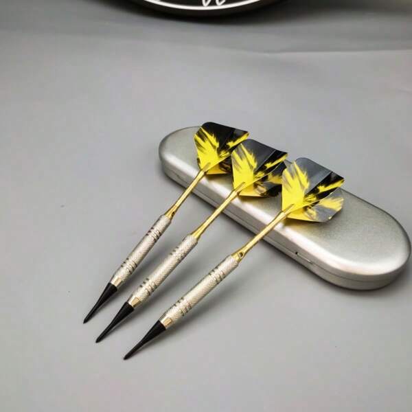 Set de 3 dardos de punta blanda para práctica y competencia, de alta calidad, antideslizantes para interiores/exteriores, aptos para bares