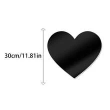 黑色字母墙贴 A-Z - 单个字母高度 4 英寸/6 英寸/8 英寸，亚克力镜面，带 0.4 英寸厚泡沫背衬。双层设计呈现 3D 立体效果；单层设计更显简约。自带背胶，可粘贴于墙面或玻璃上。撕下保护膜即可呈现镜面效果。 - 黑色 - 查看 88