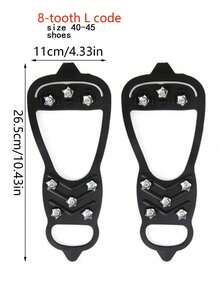 1 Pair Garden Soil Aerator Spikes 4.2CM Lawn Spiked Shoes, Ice Cleats Anti- Shoe Covers For Snow Boots, Adjustable Manual Spiked Lawn Aerator Sandals For Patio, Yard, Garden - Loose Shoes In Multiple Colors - View 13