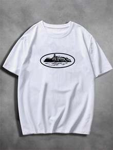 Camiseta Alcatraz Básica Streetwear Unissex 100% Algodão Kanji Dragão Streetwear Lançamento Envio Hoje Infantil Ao Plus Size!! - Branco - Visão 1