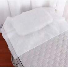 100pcs Disposable Beauty Salon Sheets Non-Woven Massage Bedside Pillow Thickened Single Lying Towel Disposable Hotels Spa Pad