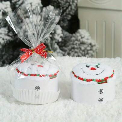 1 pièce Serviette cadeau de Noël - Faveur de fête unique, cadeau de fête réfléchi, serviette douce et adorable - Fournitures essentielles pour une célébration mémorable de la fête de Noël