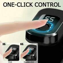 Movcle Portable Mini Nail Dryer Lamp, USB Rechargeable Nail Gel Curing Light, For Gel Polish & Nail Art, Suitable For Home DIY - màu đen - Xem 2