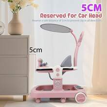 Andadera Musical Bebé Juguetes Interactiva Plegable 4-in-1,Andador para bebé, andador multifuncional con patas arqueadas, se puede empujar o sentarse para aprender a caminar. - Rosa - Ver 11