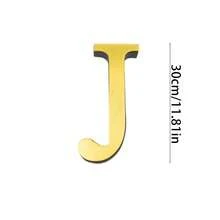 金色字母 A-Z 墙贴 - 单个字母高度 10cm/15cm/20cm，亚克力镜面材质，带 1cm 厚泡沫背衬。双层设计带来更佳的 3D 立体效果；单层设计外观更简洁。自带背胶，可粘贴于墙面或玻璃上。